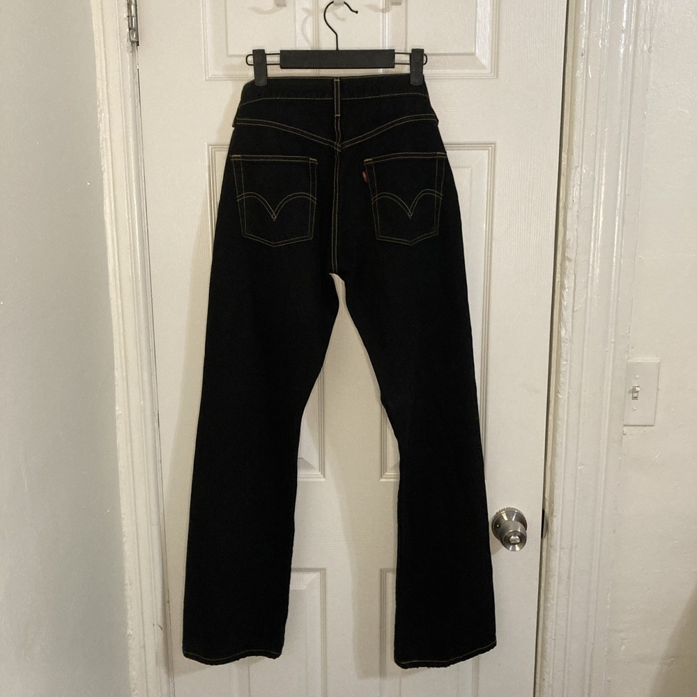 Levi's  Straight  Jeans Women's Size 28 Black High‎ Rise Denim